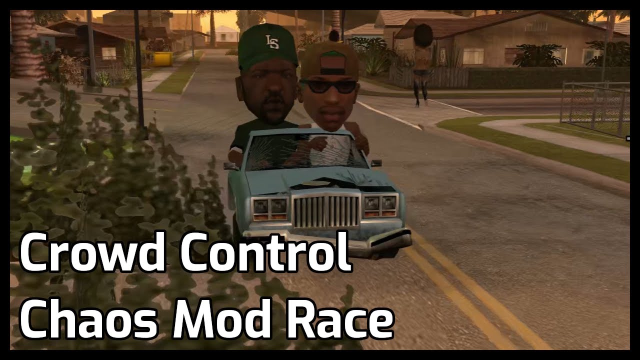 Crowd Control Chaos Mod GTA:SA Los Santos Race w/ @Lordmau5