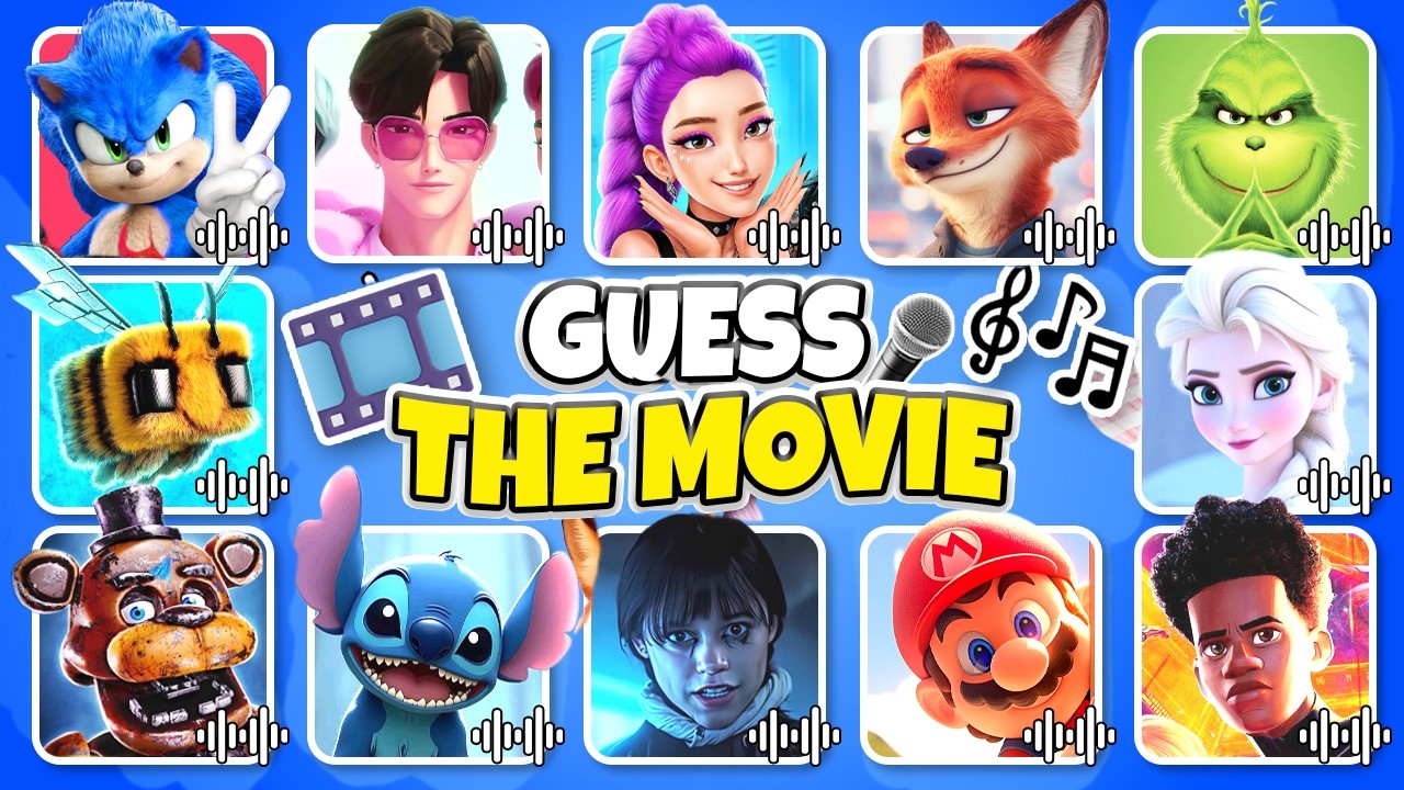 Guess the Movie by the Song! 🎶 Zootopia 2, Wednesday, Kpop Demon Hunters, Frozen, Minecraft... 🎬🍿