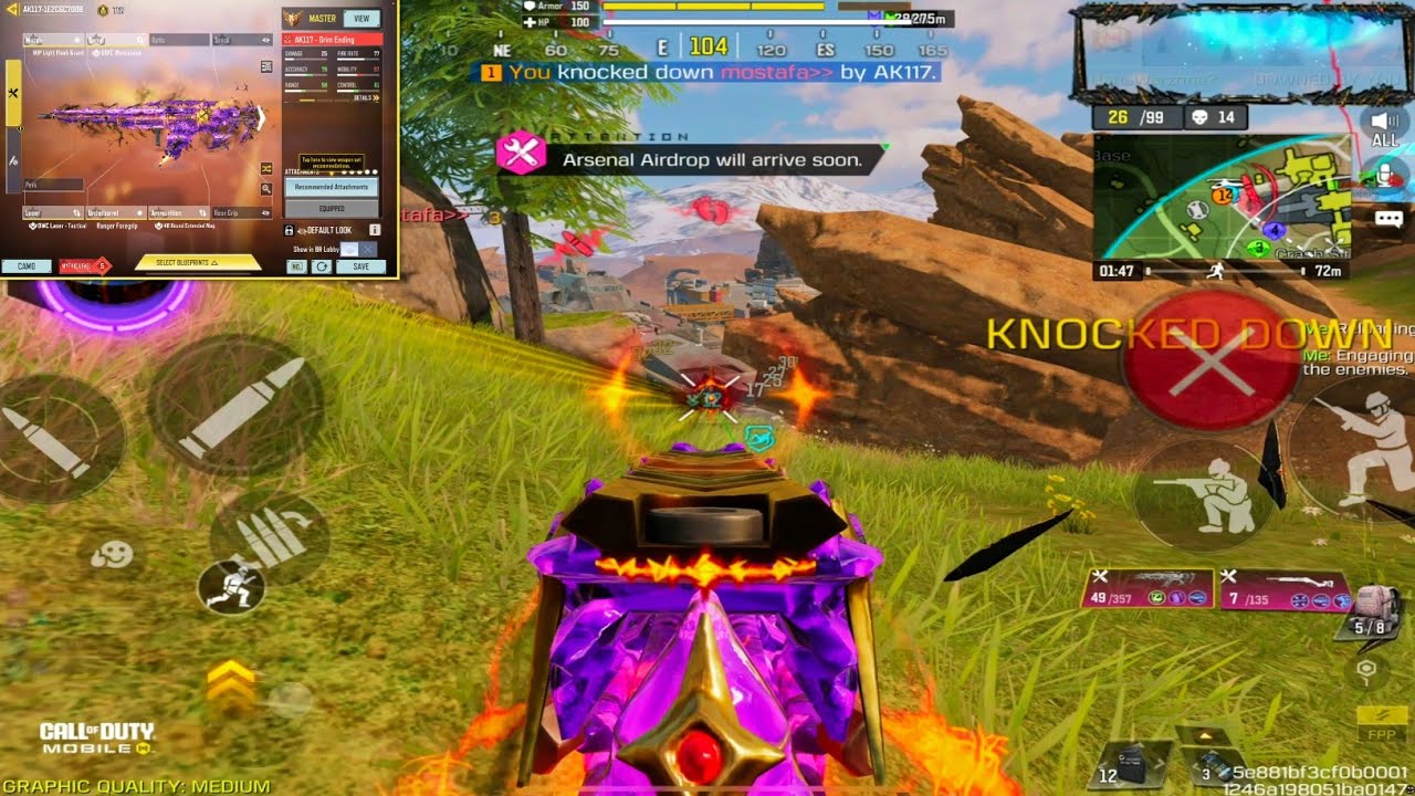 AK117 is AIM ASSIST KING 😂 and it has No LIMITS 🤯 | Best AK117 Gunsmith in CODM BR
