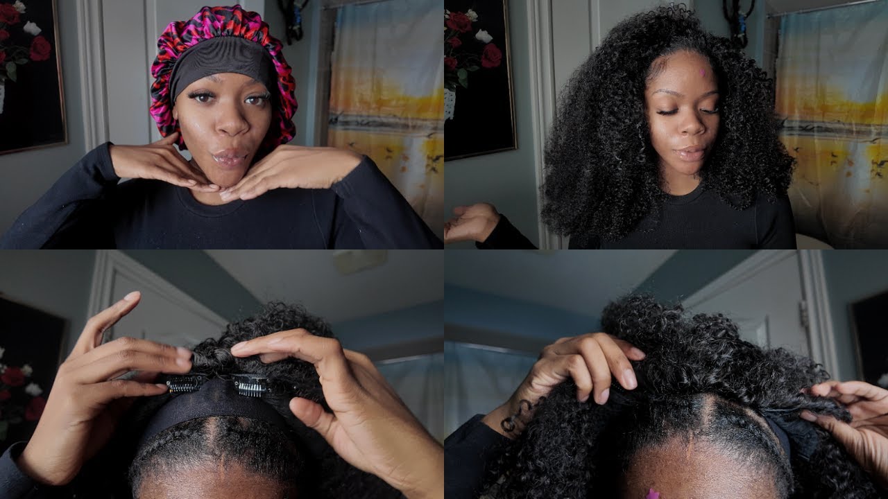 HOW TO: Do the Flip Over Method with a Kinky Curly VPart Wig ft. SHEIN