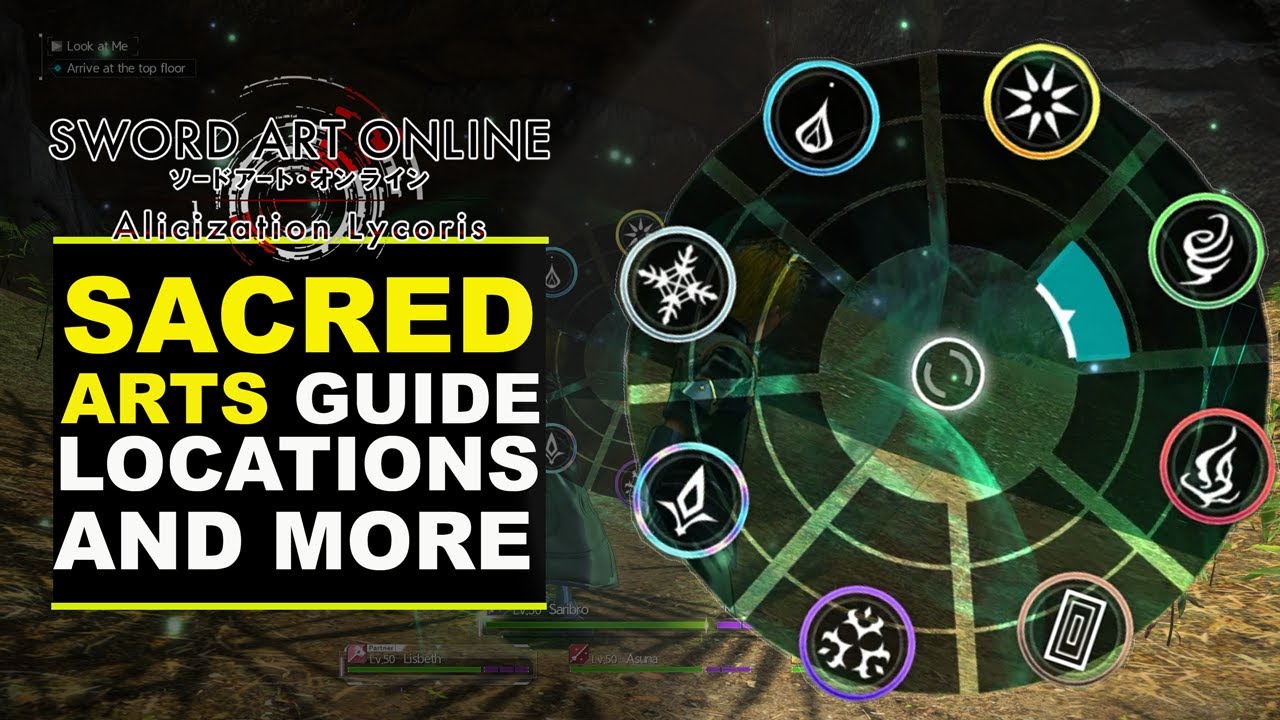 Sword Art Online: Alicization Lycoris - Sacred Arts Guide and Locations
