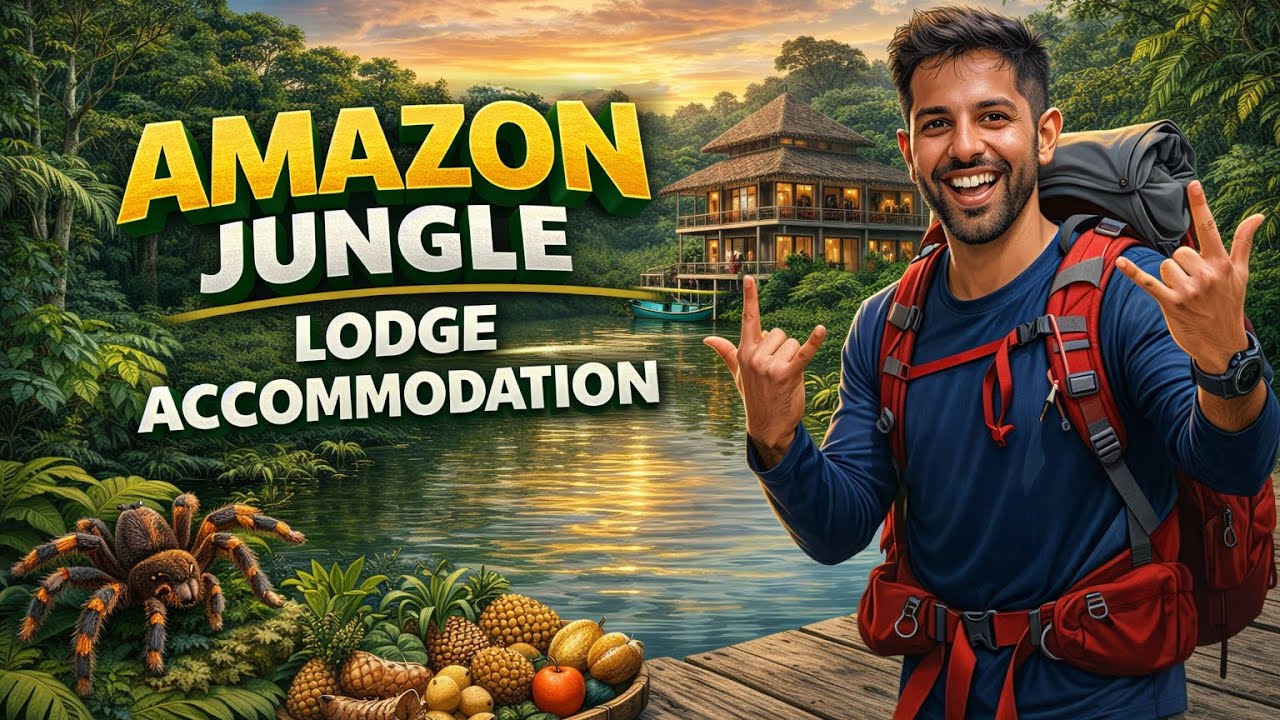 #amazonjungle Accommodation | அமேசான் ஜங்கிள் லாட்ஜ் #brazil #brasil #anaconda #backpacker