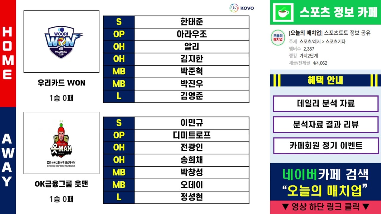 [스포츠분석] 10월 24일 금요일 국내야구 국내농구배구 KBO KBL KOVO 경기 분석