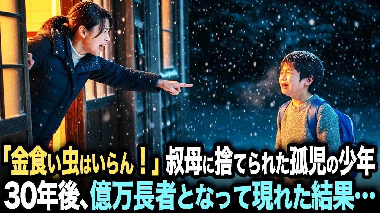 「金食い虫の生意気なガキが！」唯一の身内である叔母にも捨てられ孤児になった少年。30年後、彼は億万長者となって叔母の前に現れた…【オーディオブック】【感動する話】