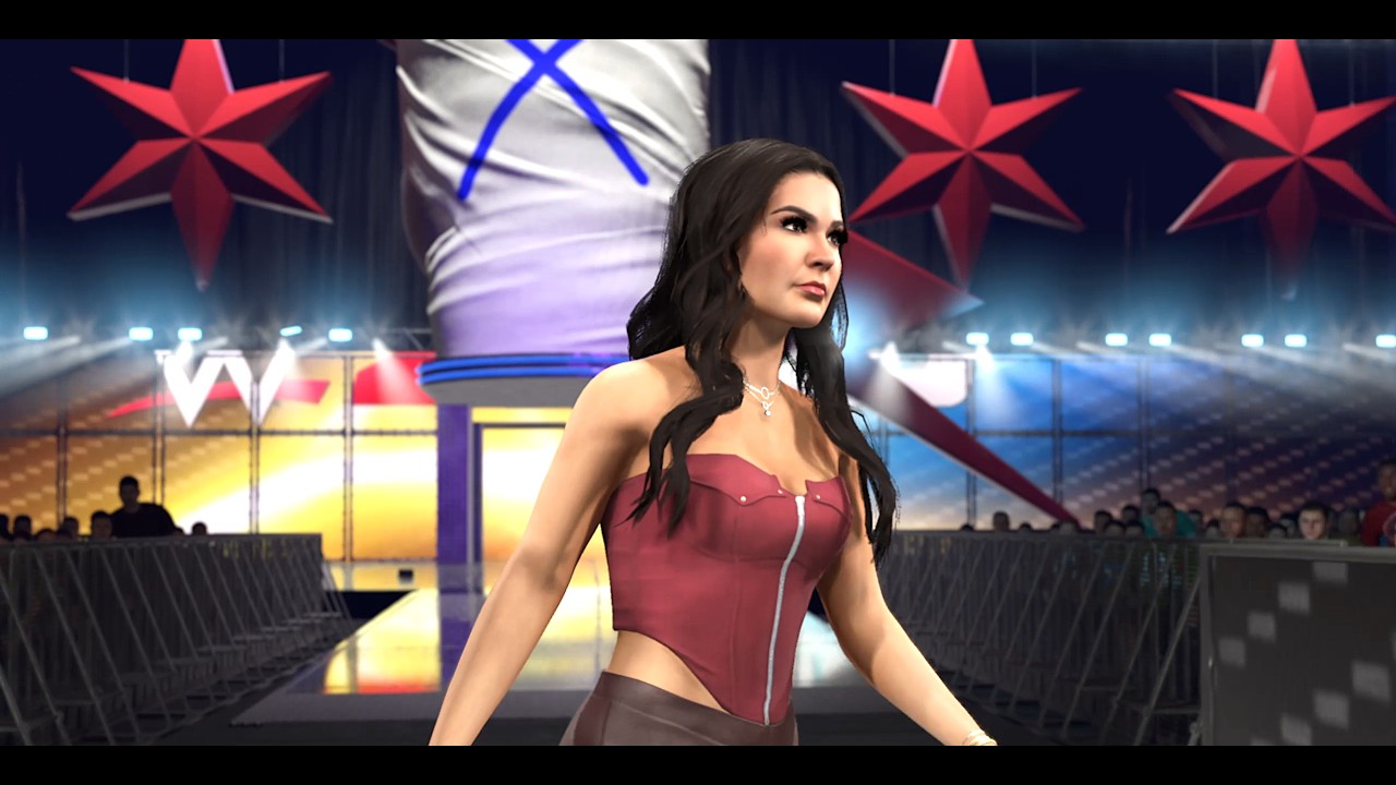 WWE 2K26 CATHY KELLEY VS BAYLEY VS LIV MORGAN CM PUNKVILION