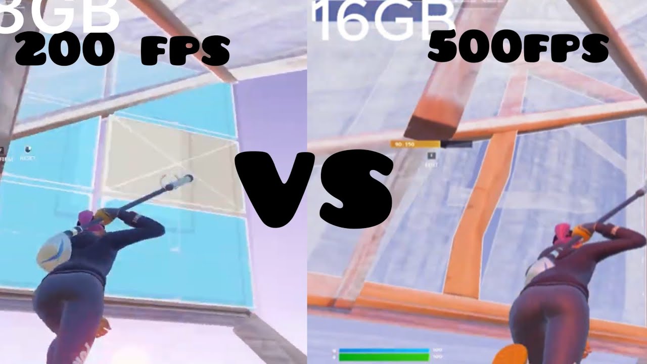 8GB Ram VS 16GB Ram (Fortnite)