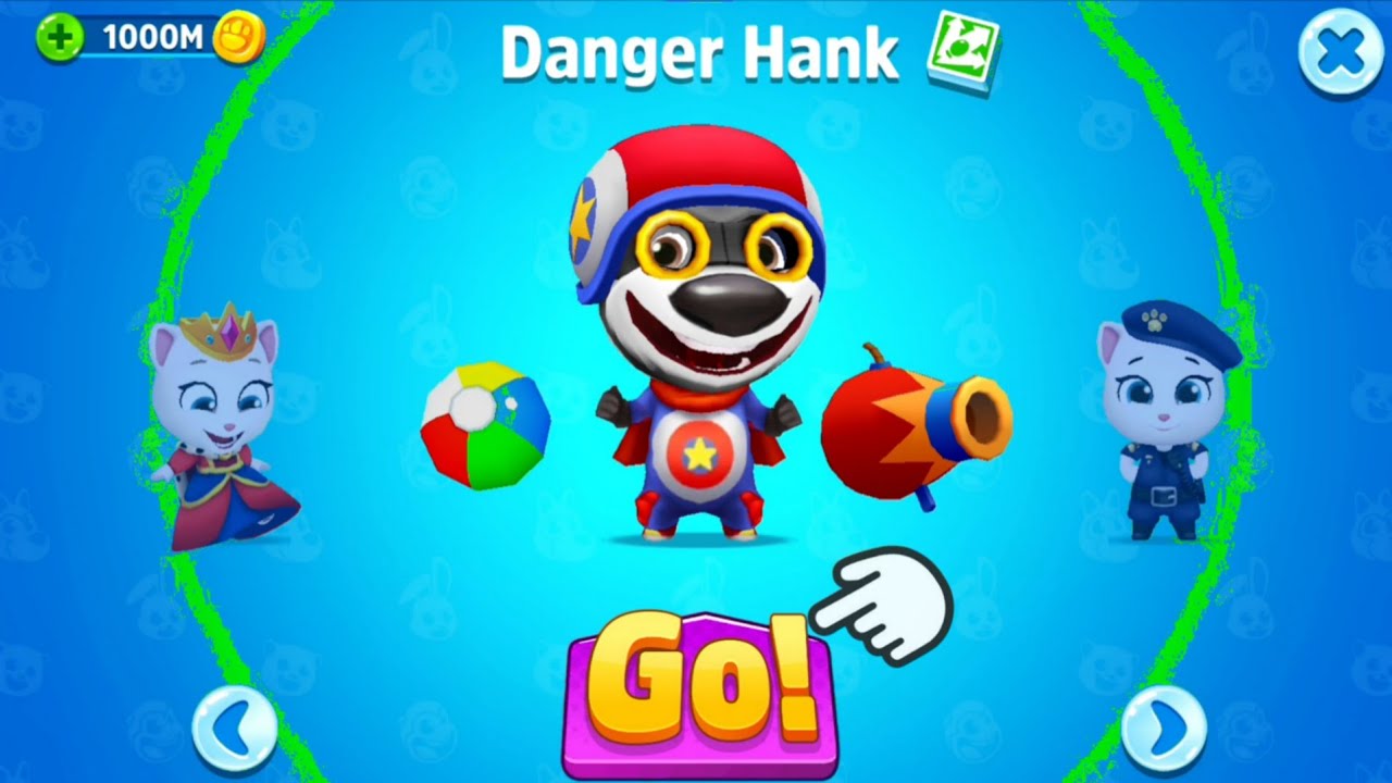 Talking Tom Bomb Raider New Update - Danger Hank - Talking Tom - Officer Ginger