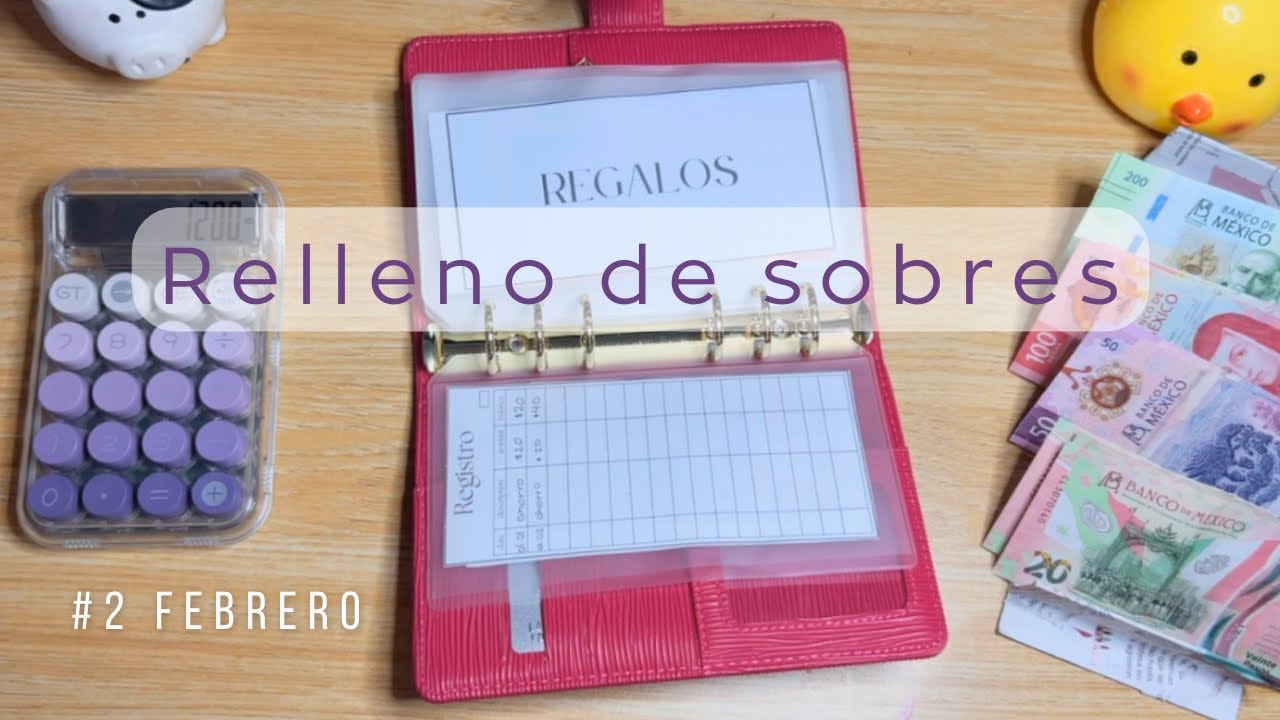 Relleno de sobres - Segunda quincena de febrero 2026 | familia de tres 💓🤑