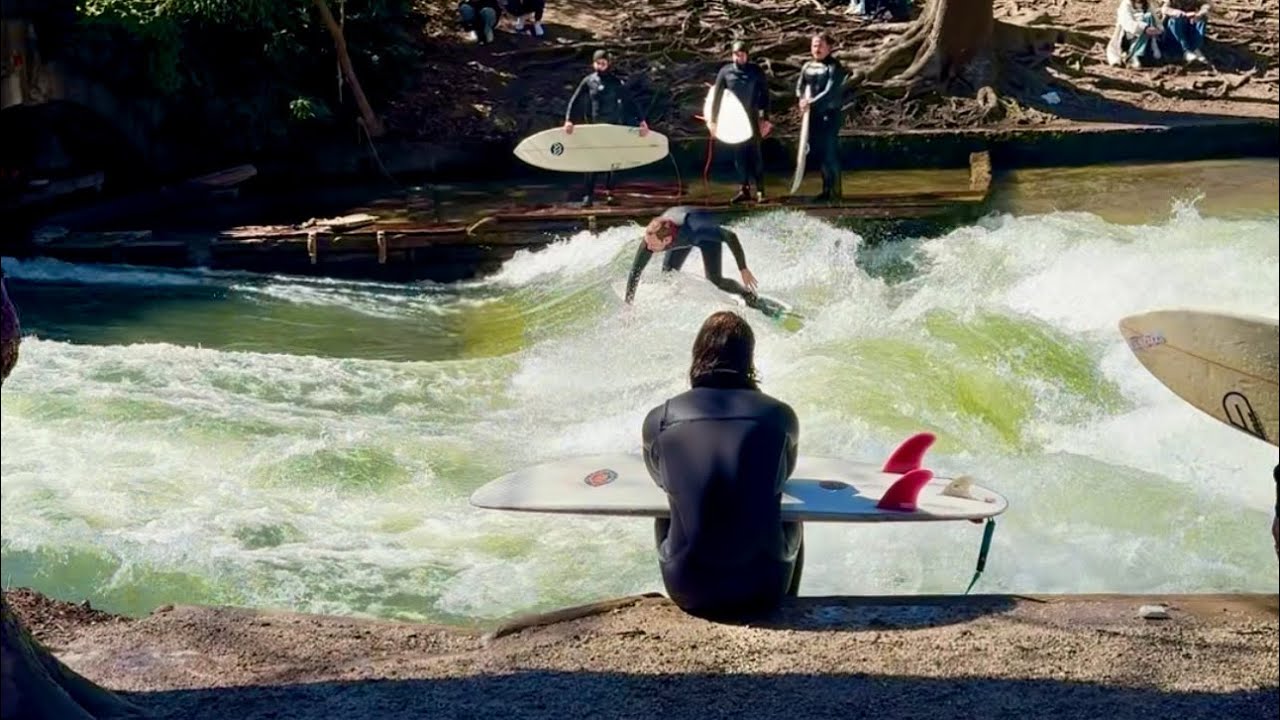 SURFANDO NO CENTRO DE MUNIQUE | SURF NO RIO 🏄‍♂️ #VLOG