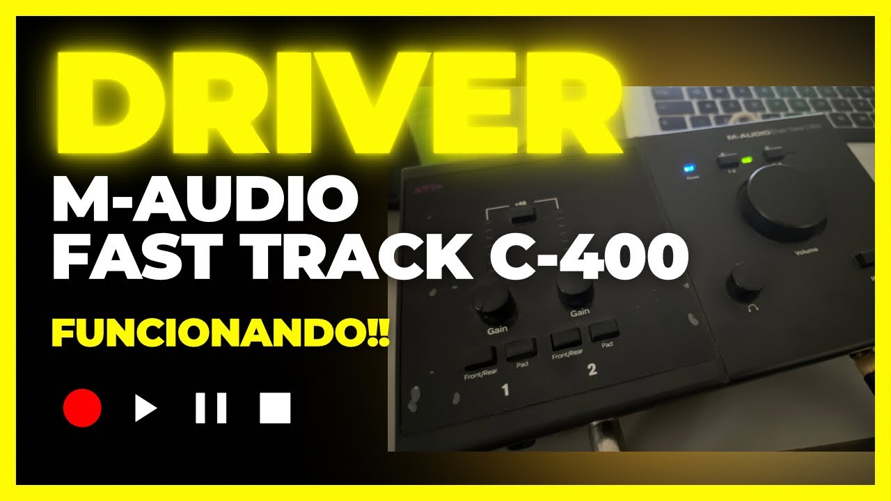 Como baixar o link o driver da M-Audio Fast Track C400 para Windows 10 em 2023!!