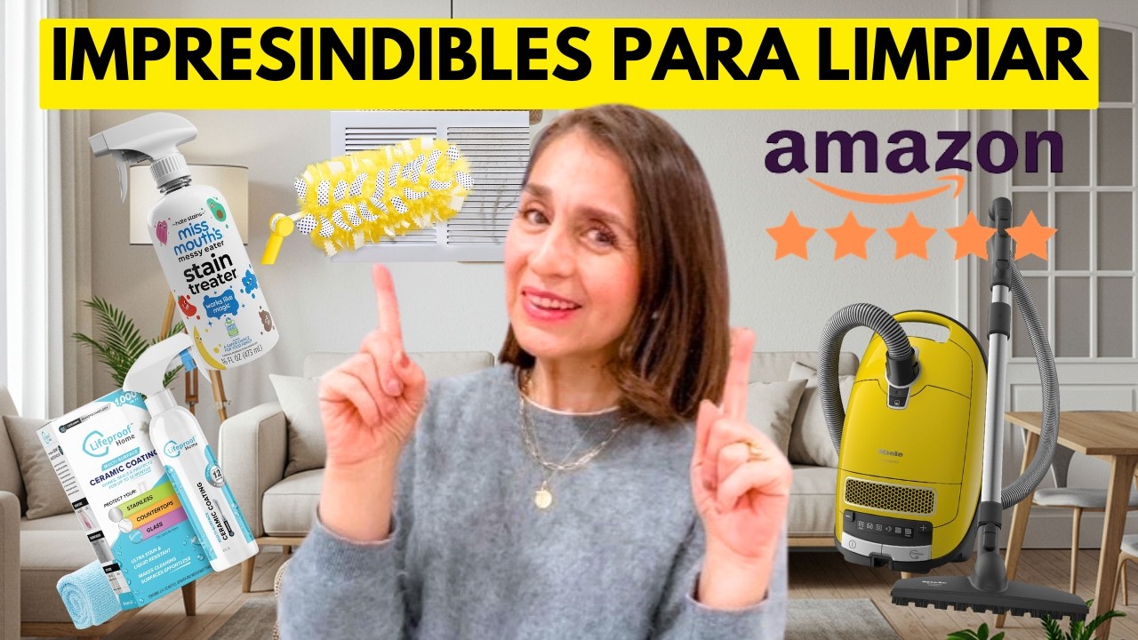 PRODUCTOS DE AMAZON QUE TRANSFORMARAN TU RUTINA DE LIMPIEZA!  Tips Experta en Limpieza-Organización