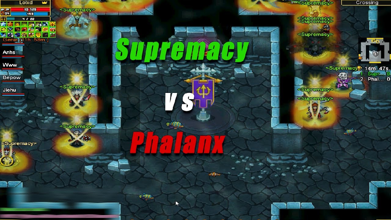 2 ★ Supremacy vs 2 ★ Phalanx Mermen GvG Stage 2 - Warspear Online