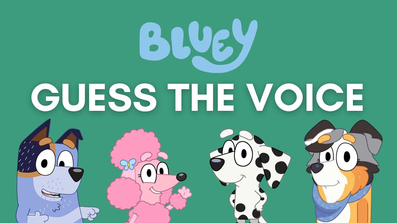 GUESS THE VOICE of the BLUEY Character - Mega Quiz!