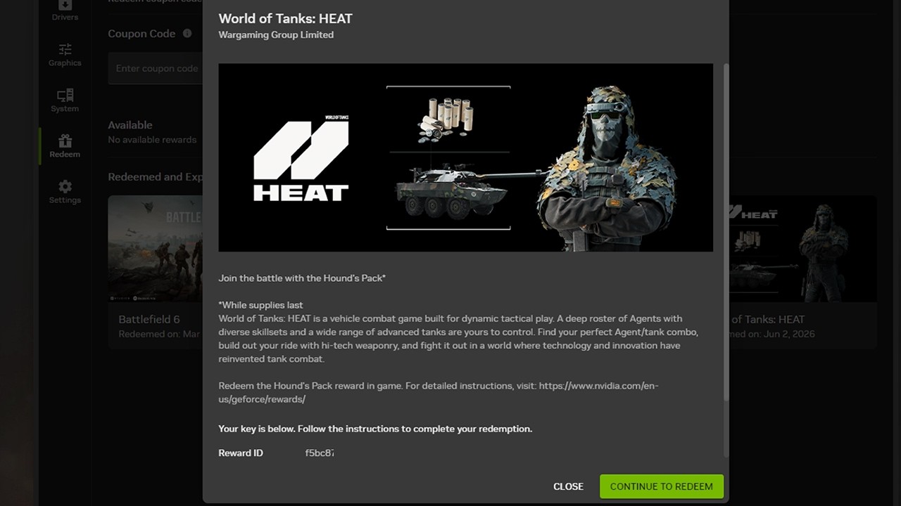 Как получить БЕСПЛАТНЫЙ код на набор &laquo;Гончая&raquo; в World of Tanks: HEAT (обзор награды NVIDIA!)