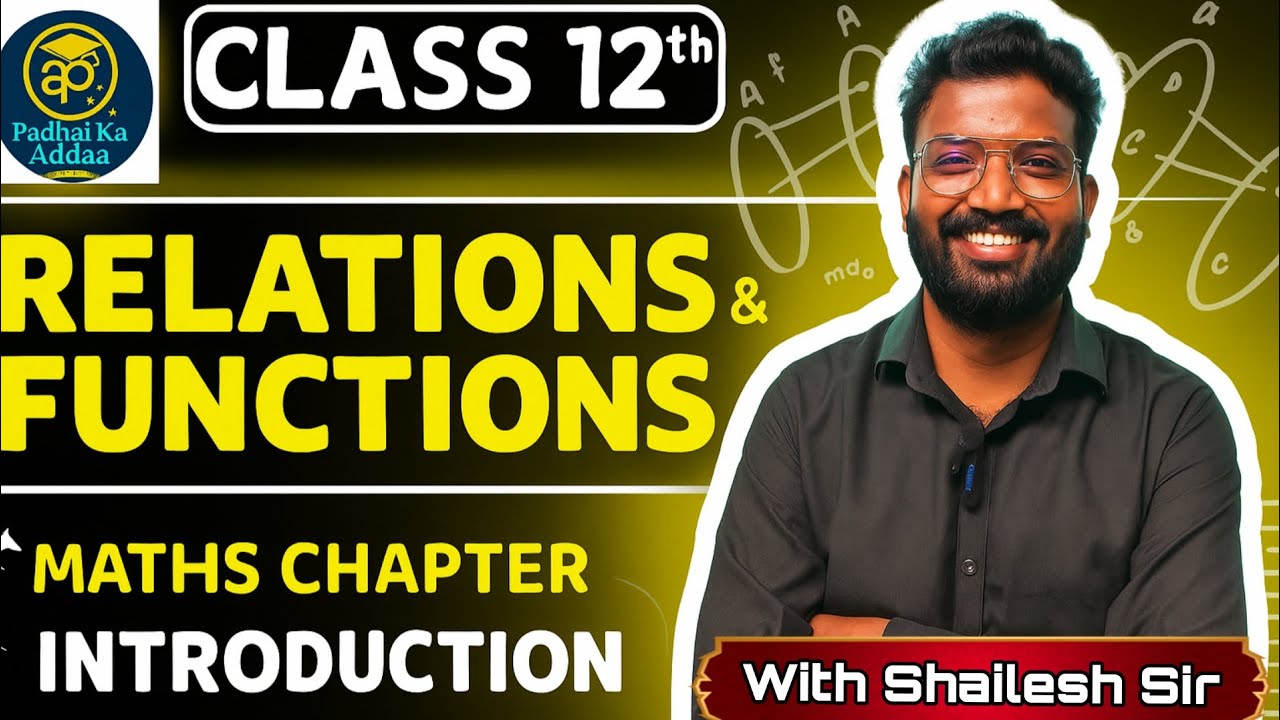 Relation And Function Class 12 | Maths chapter 1 Introduction | Oneshot |#class12maths