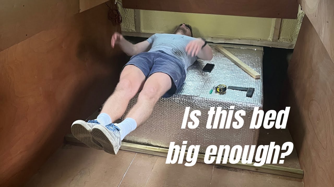 Do we have the biggest narrowboat bed? | installing walls, kitchens & a bed! #narrowboat #canalboat