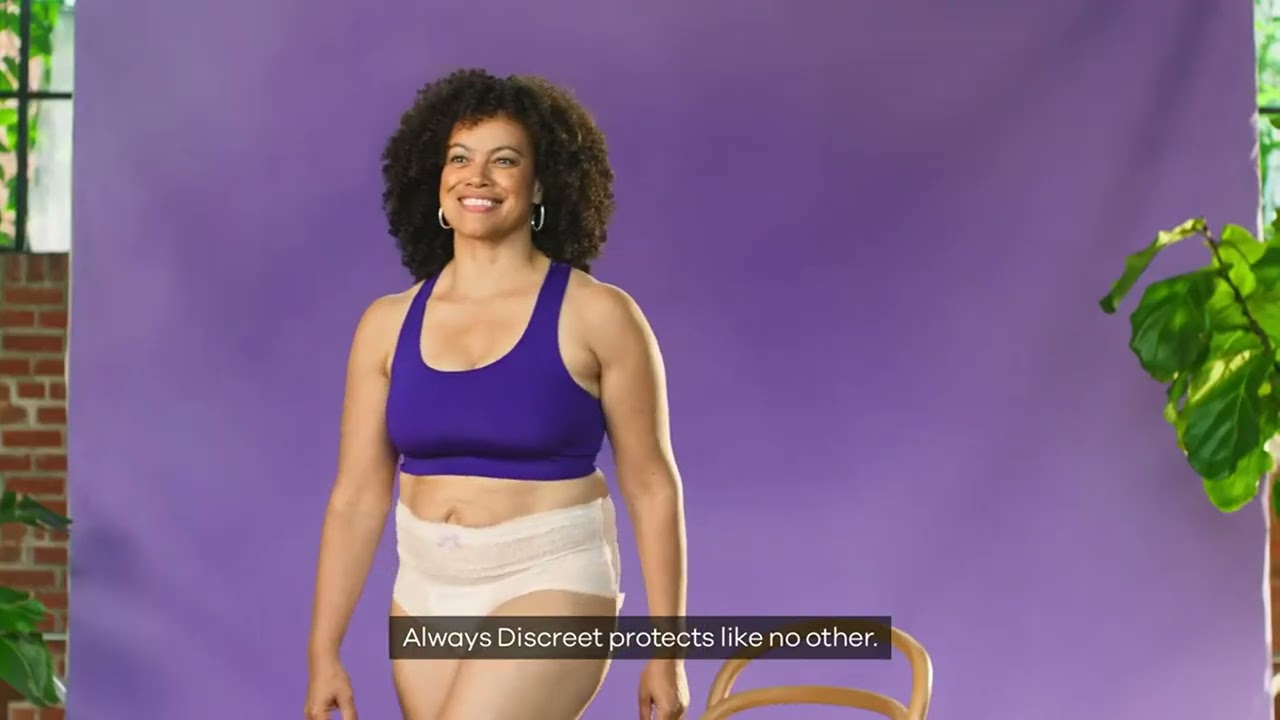 Always Discreet Boutique Adult Incontinence & Postpartum Underwear For Women, Low-Rise, Size Large,