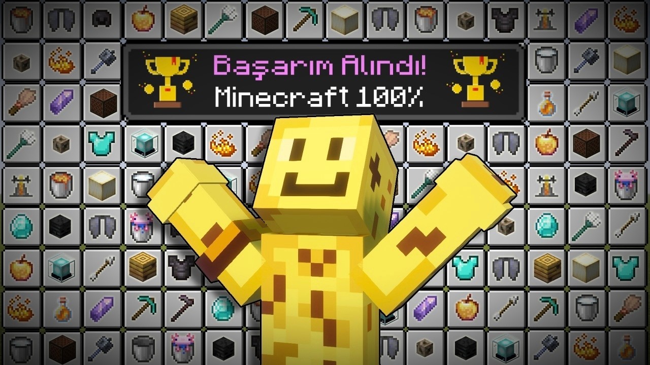 94 SAATTE MİNECRAFT'I %100 BİTİRDİM! | (Kafayı Yedim)