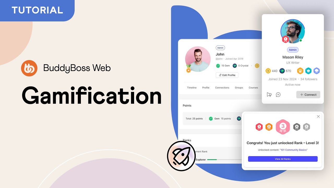 Геймификация в BuddyBoss: поощряйте и вовлекайте свое сообщество