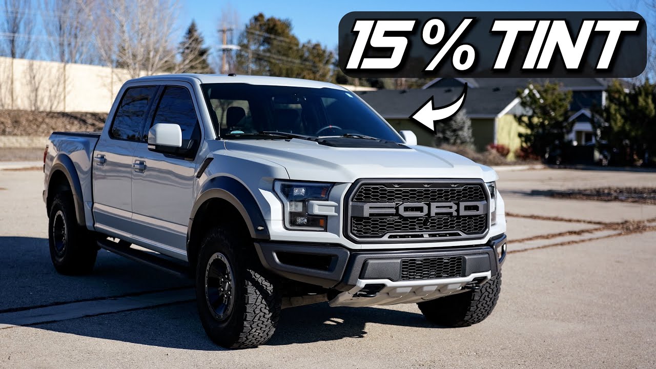 Installing 15% Ceramic Tint on the Ford Raptor!! | Looks MEAN!