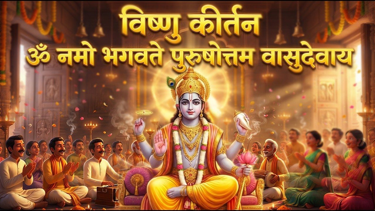 विष्णु कीर्तन | Om Namo Bhagavate Vasudevaya | ॐ नमो भगवते पुरुषोत्तम वासुदेवाय | Vishnu Stuti