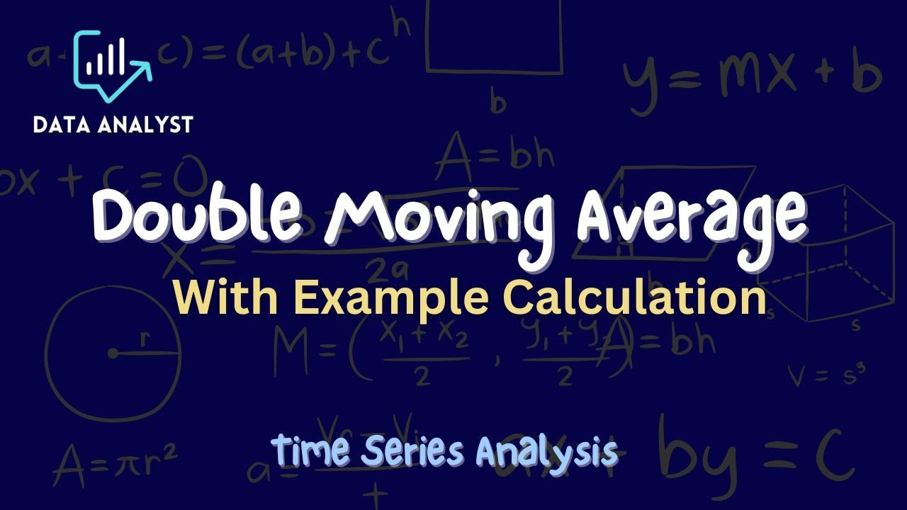 Double Moving Average with Example calculation #dataanalyst #timeseriesanalysis