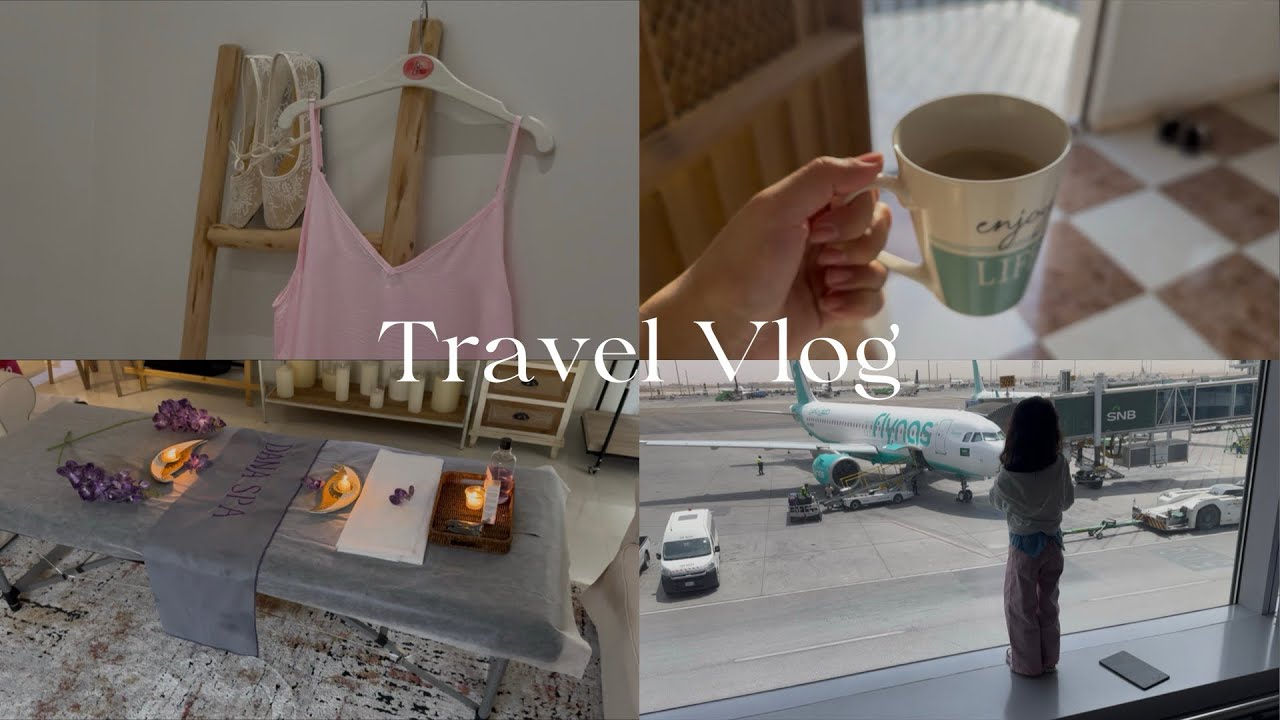 فلوق السفره 🛫🤍 | spa منزلي ، فعاليات الديره VLOG 🌿