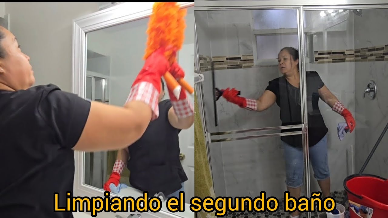Limpieza de baño pequeño, ¡mira el cambio!