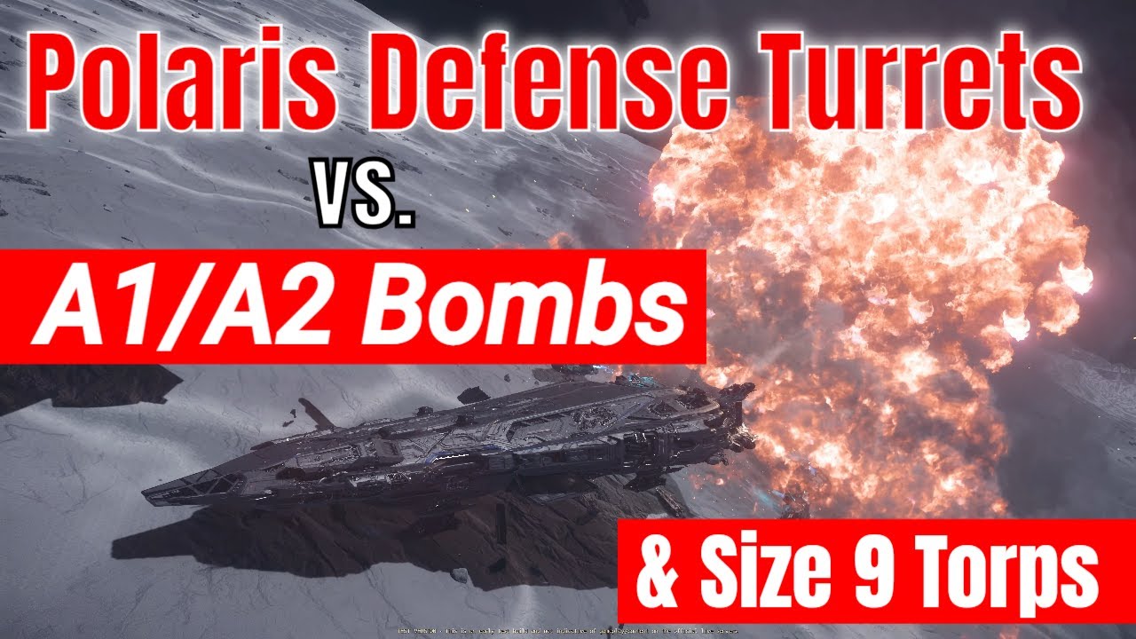 Polaris Point Defense vs. A1/A2 Bombs & Size 9 Torpedoes | Star Citizen Polaris Testing [4k]