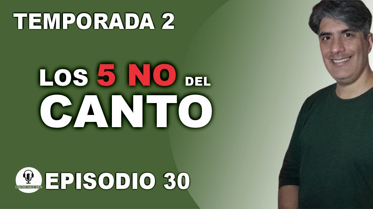 💥 Las 5 COSAS QUE NO DEBES  hacer cuando CANTAS.