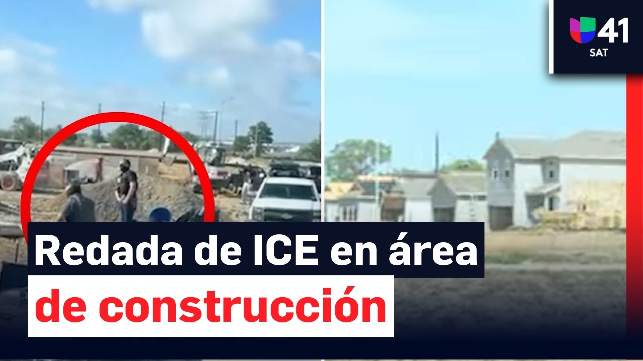 ¡Agentes de inmigración llegan a construcción! Redada de ICE queda grabada