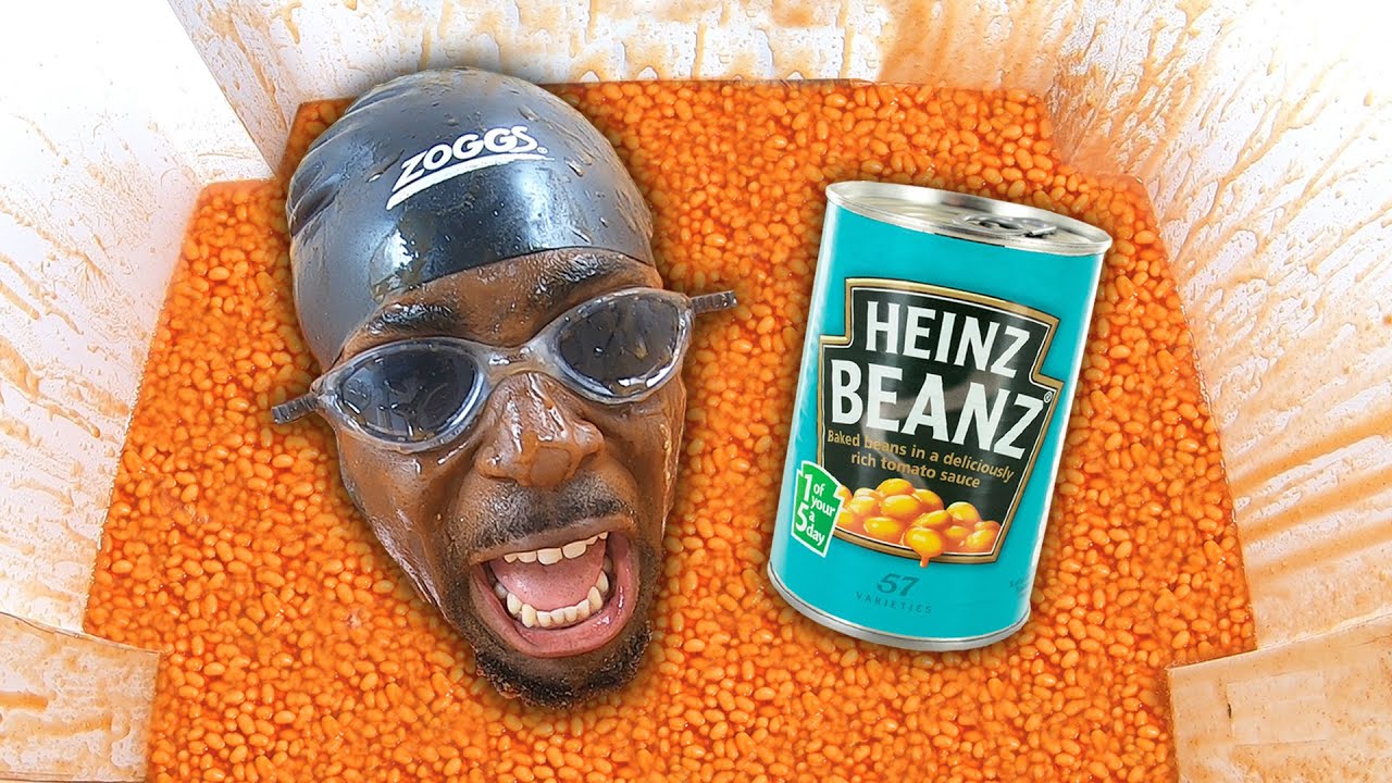 Buried Overnight In 1 MILLION Baked Beans!