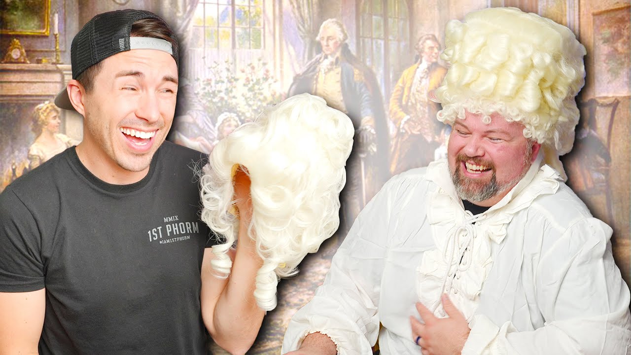 Americans Try on Colonial Wigs from the 1800s!