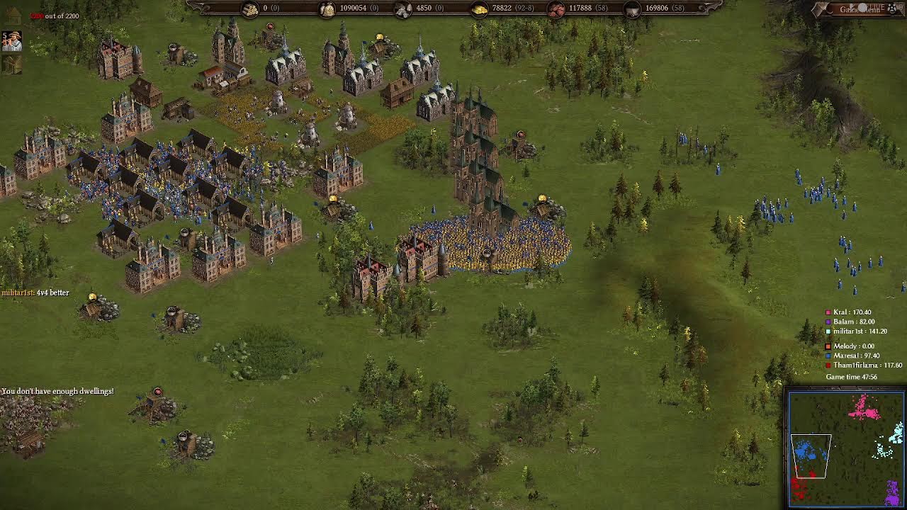 Cossacks 3 live Maresal tham1firlama Melody vs Kral Militarist Balam