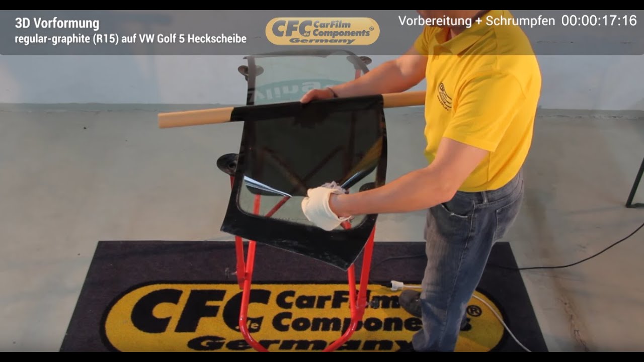 Neue CFC AutoGlasFolien - 3D Vorformung in Rekordzeit (2:15 min)!