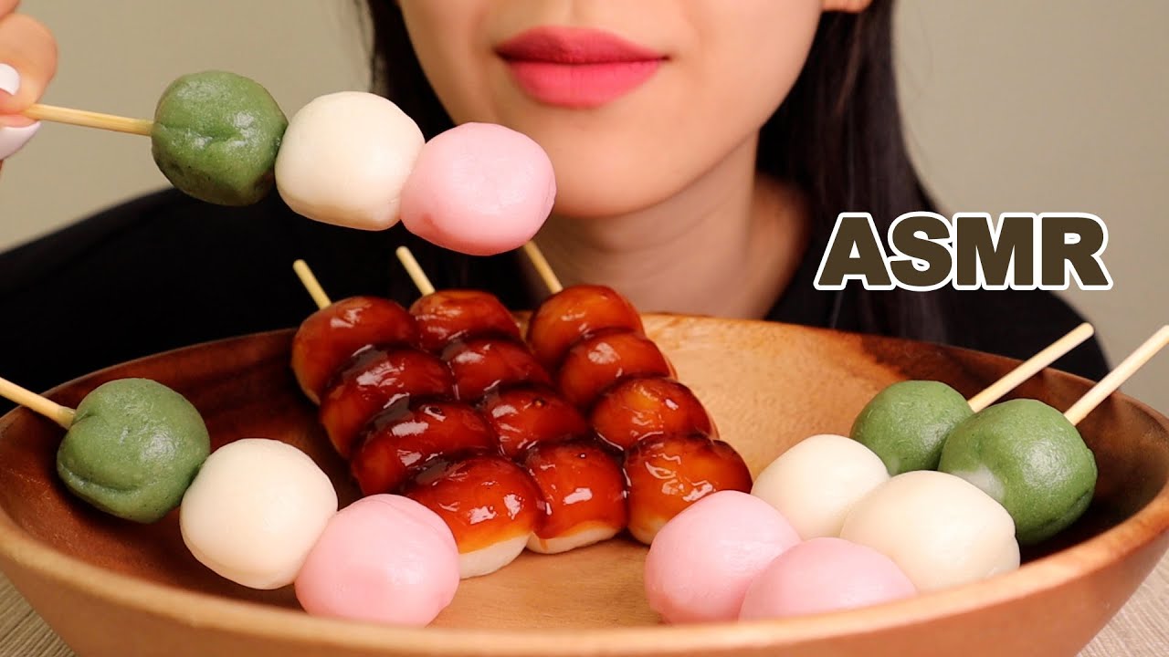 ASMR JAPANESE DESSERT 🍡 DANGO MUKBANG (CHEWY EATING SOUNDS) | SIK ASMR