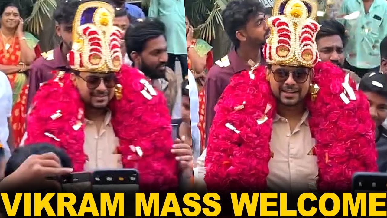 Bigg Boss Vikram Mass Kuthu Dance 💥 Welcome Video | 2nd Runner | Vikkals Vikram - Vijay TV
