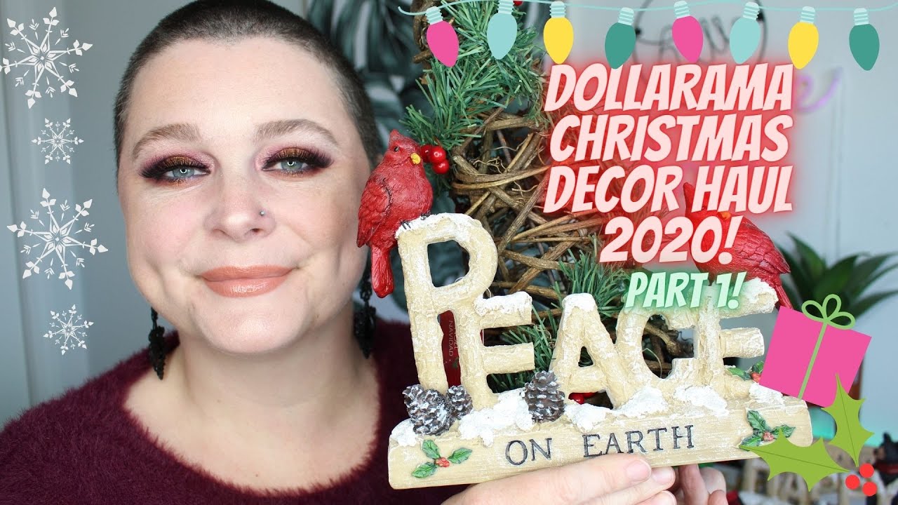 DOLLARAMA CHRISTMAS DECOR HAUL 2020 (Part 1) | Nicole Chantell
