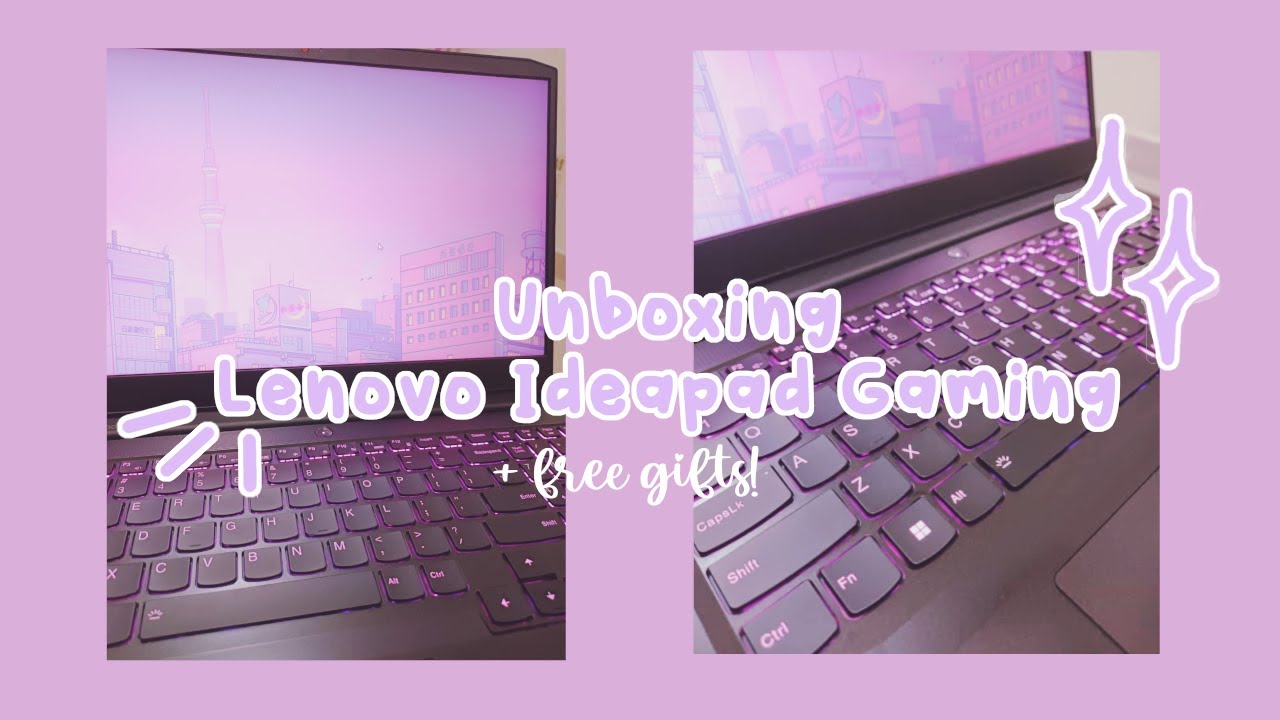 ੈ✩‧₊˚ Unboxing my new laptop! | Lenovo Ideapad Gaming 3 asmr ✧.*