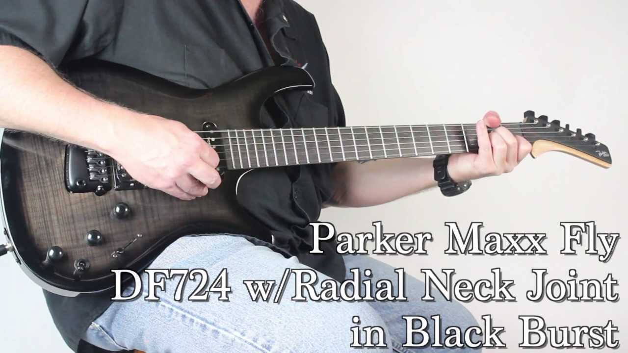 SOLD! Parker Maxx Fly DF724 in Black Burst | The Music Gallery