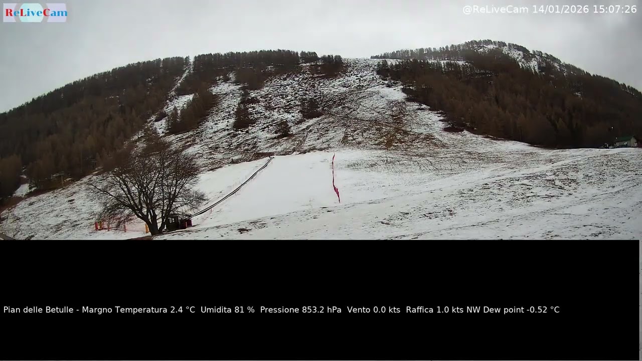 TimeLapse of 14/01/2026 in Margno (LC) #timelapse #webcam #livecam #italy #landscapes