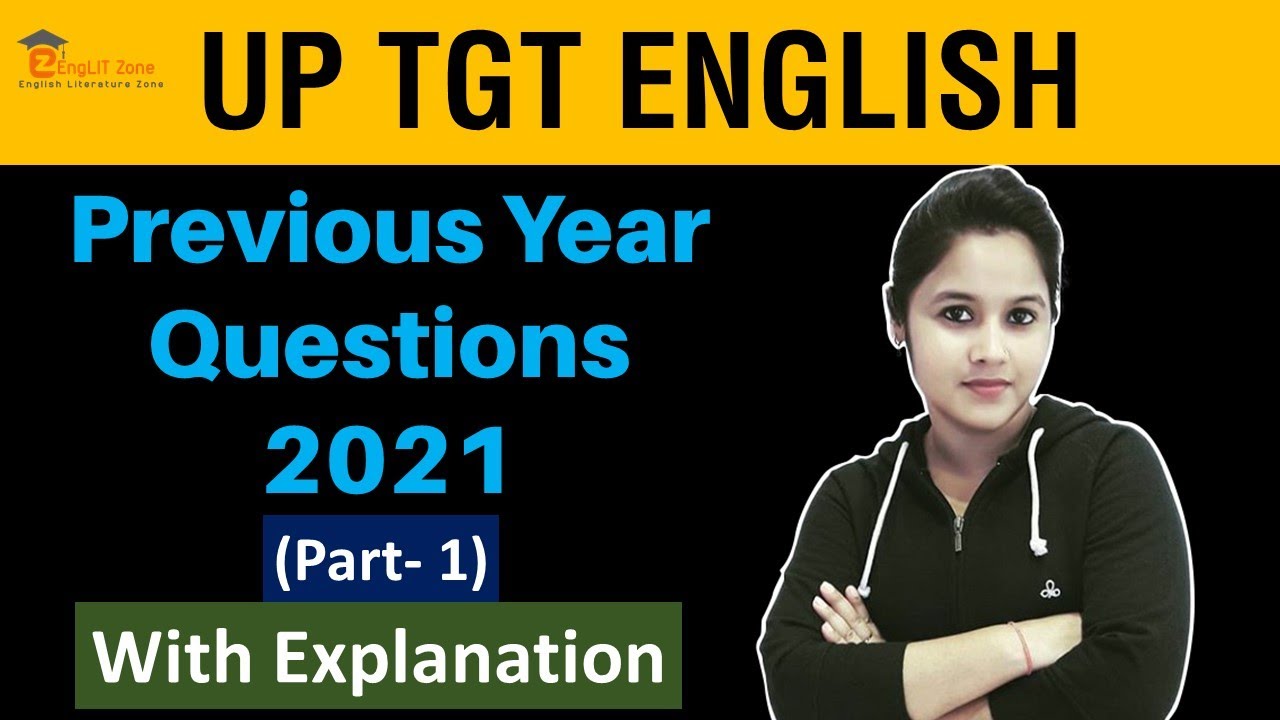UP TGT English Previous Year Question Paper || TGT English PYQ 2021 || TGT PGT English PAPER