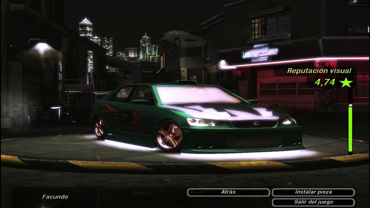 NFS Underground 2: Lexus IS300 Tuning