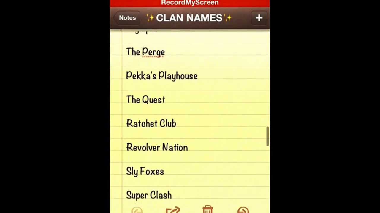 Clash Of Clans- 52 Original Clan Name Ideas