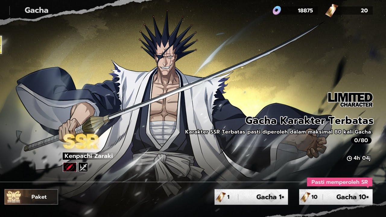 GACHA DUPE KENPACHI BLEACH SOUL RESONANCE
