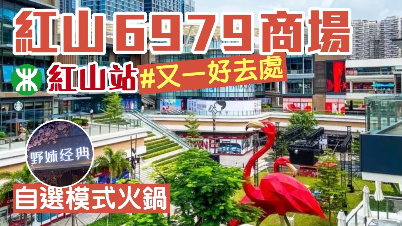 紅山6979商場｜紅山站｜覓書店｜盒馬鮮生｜野妹經典火鍋｜深圳商場｜深圳美食