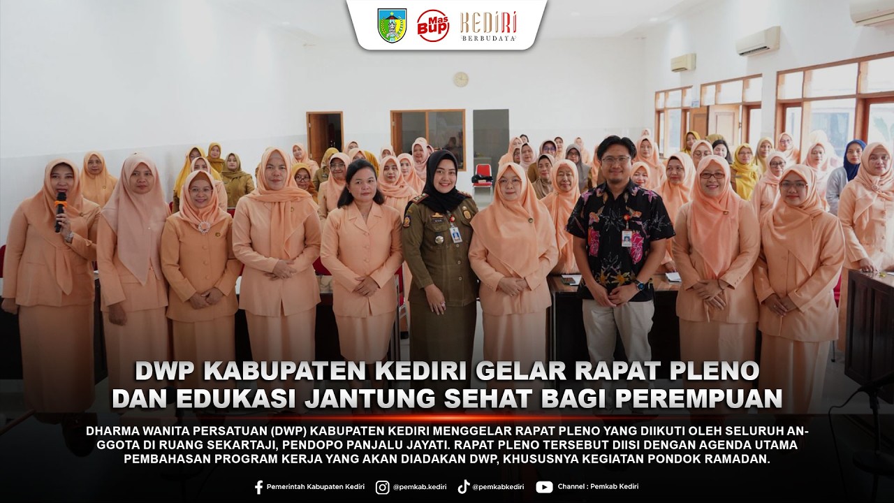DWP Kabupaten Kediri Gelar Rapat Pleno dan Edukasi Jantung Sehat bagi Perempuan