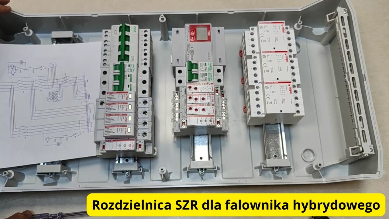 Rozdzielnica SZR dla falownika hybrydowego z magazynem energii⚡Co powinno być w środku❓