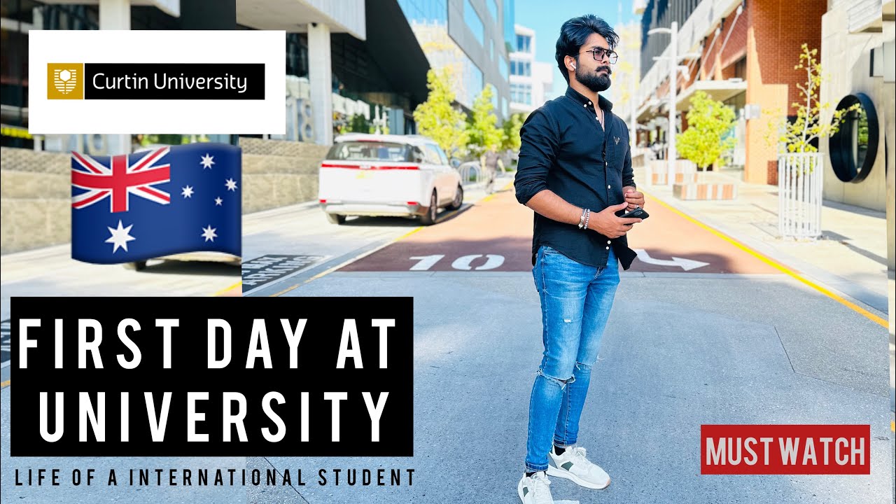 MY FIRST DAY IN UNIVERSITY- international student #curtinuniversity