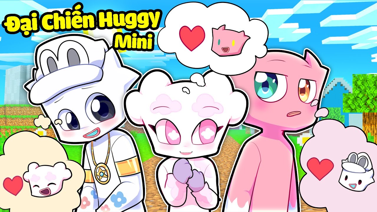 HIHA BẤT NGỜ KHI CHUYỆN TÌNH TAY BA HUGGY TRONG MINECRAFT*ĐẠI CHIẾN HUGGY MINI TẬP 1 🥰❤️